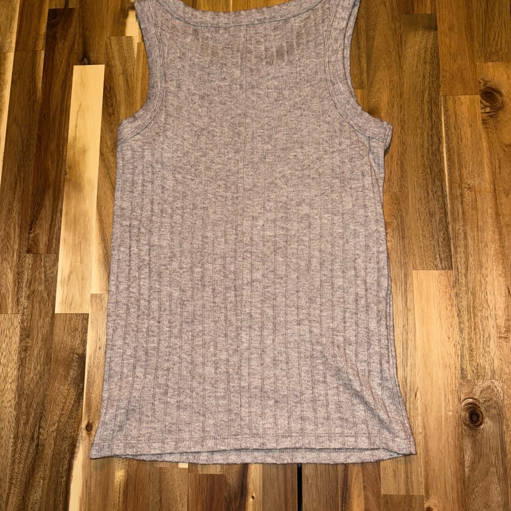 Zenana Sleeveless Ribbed Knit Top - Beige